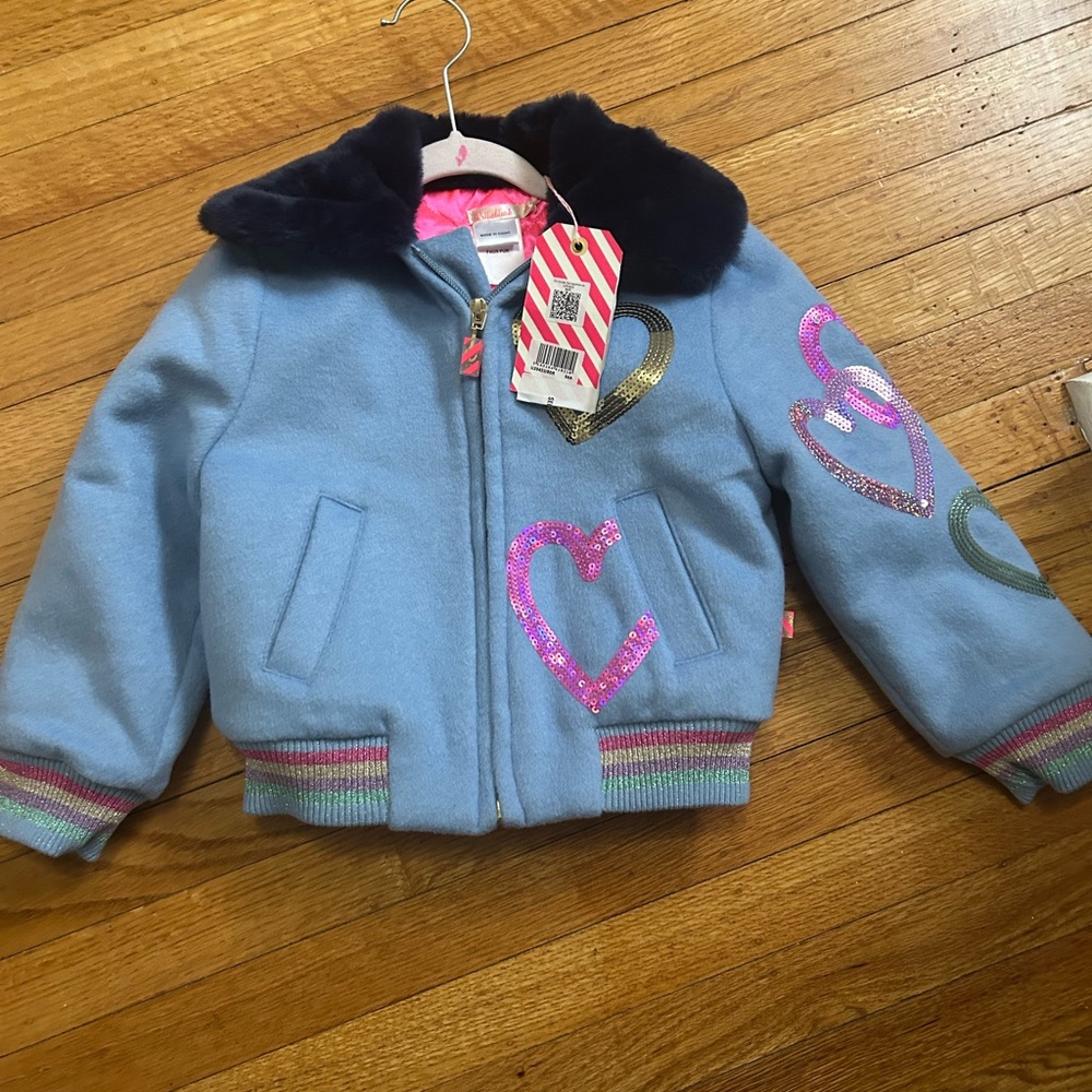 Billie Blush Heart Embellished Jacket